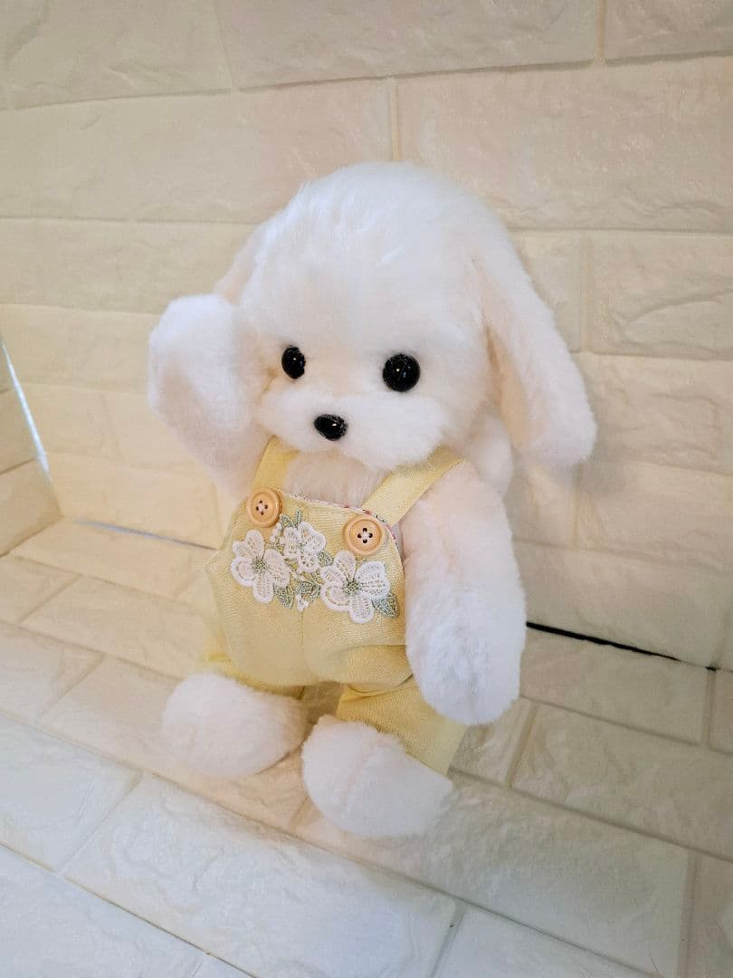 13.ぬいぐるみ、テディマルチーズ、犬、ハンドメイド、オリジナル特大、サロペット