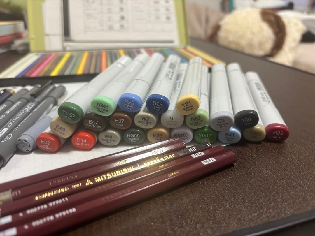Copicマーカー・色鉛筆・鉛筆セット