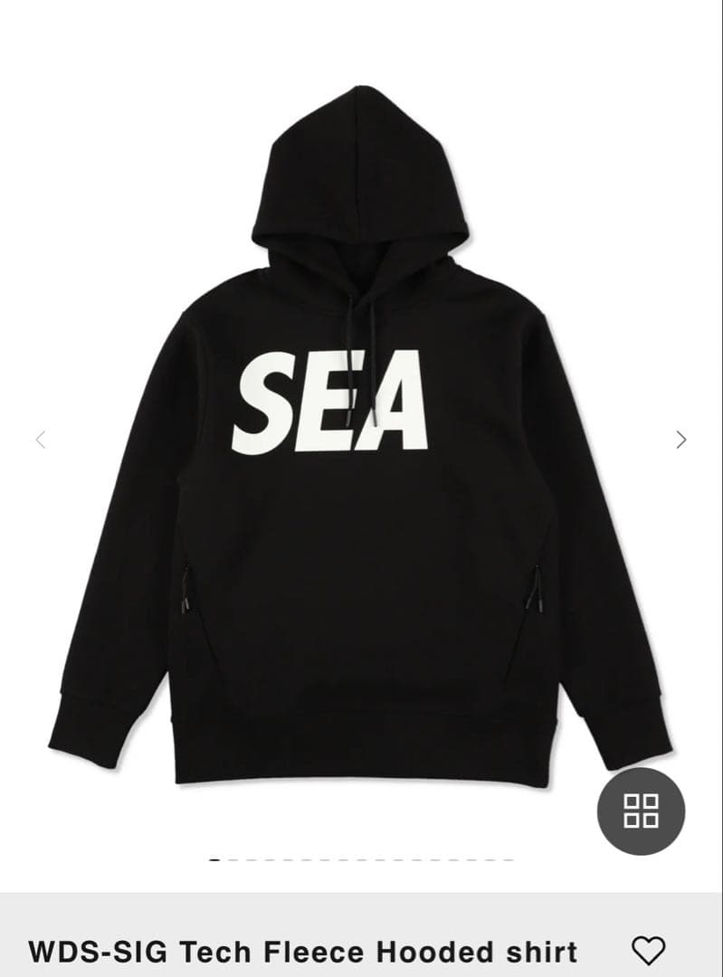 WDS-SIG Tech Fleece Hooded shirt ブラック