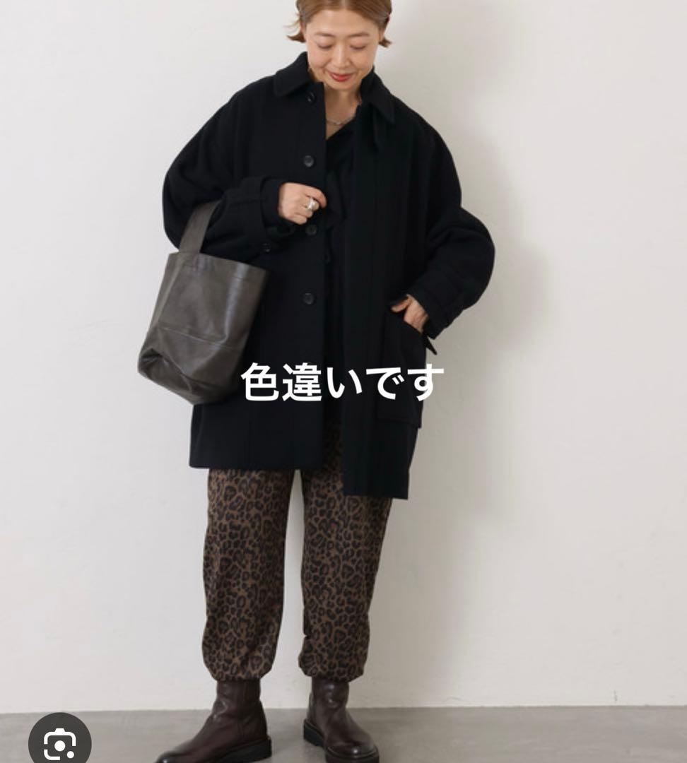 ジャーナルスタンダードラックス フェイクレザーサークルBag M ブラック