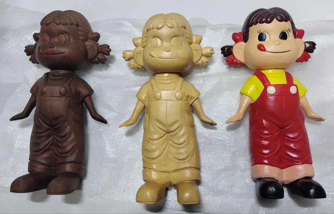 不二家 首振り ぺこちゃん 人形 木製 珍品 3体 セット