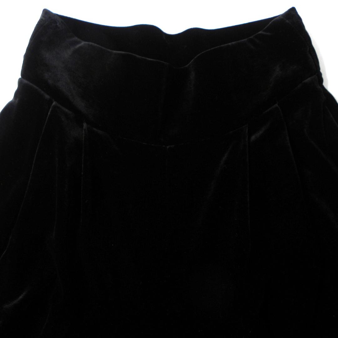 ベロアガウチョパンツDAISY LINフォクシーハイウエストストレッチ高級感美品