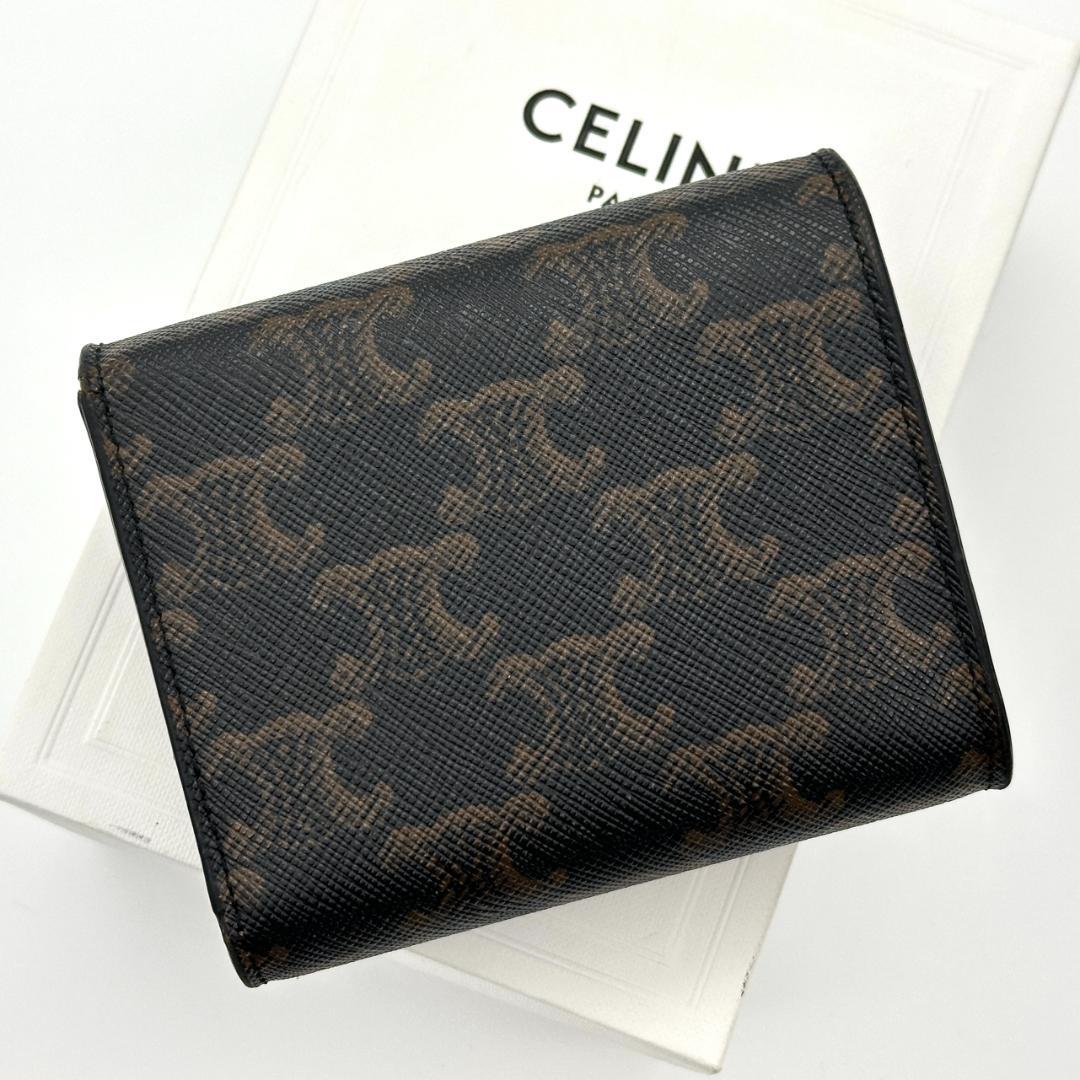 【極美品】セリーヌ　スモール フラップウォレット トリオンフキャンバス　折財布