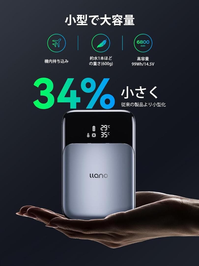 VマウントバッテリーPD 100W 双方向充電USB-C 急速充電DCポート2個