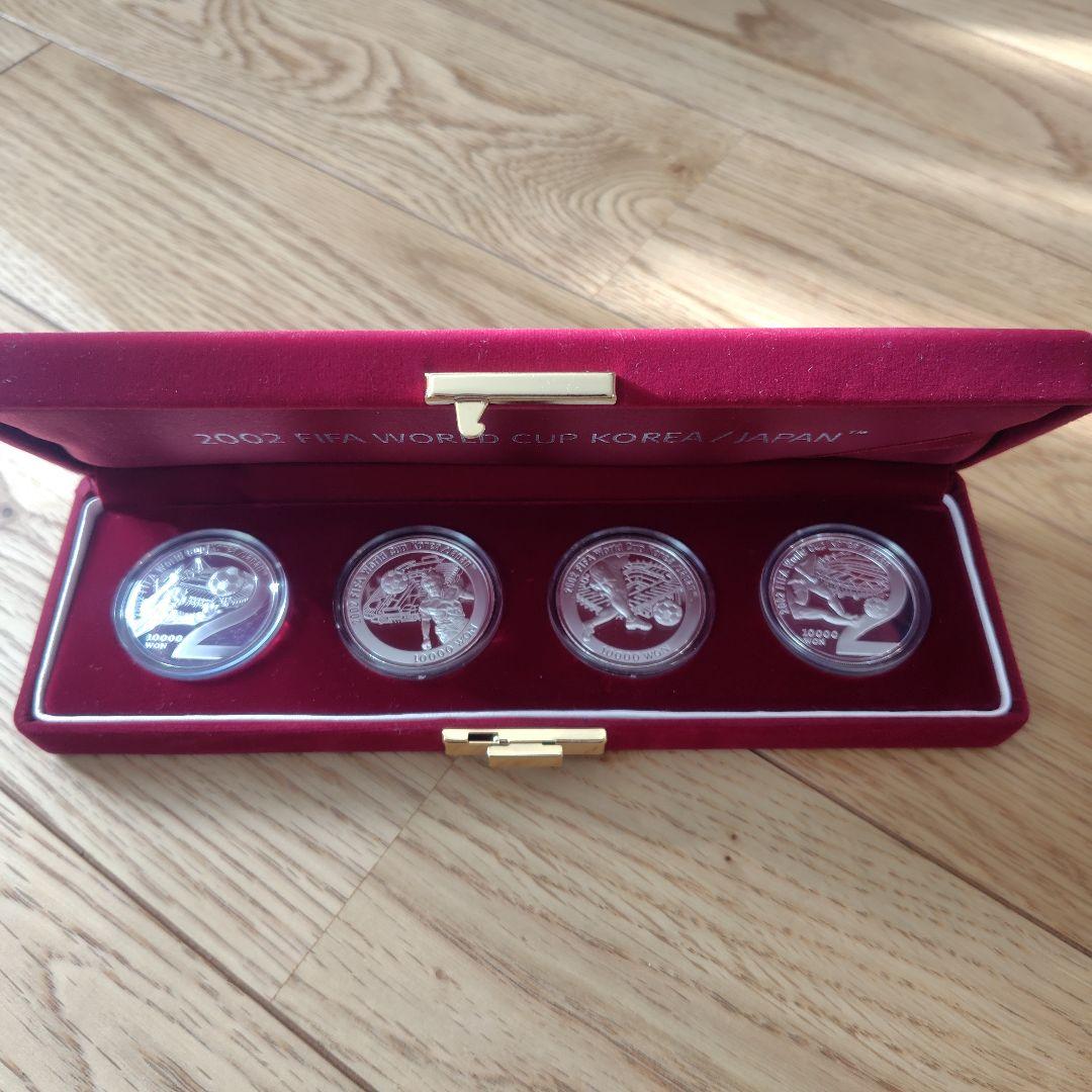 2002 FIFA日韓ワールドカップ 記念銀貨 4枚セット