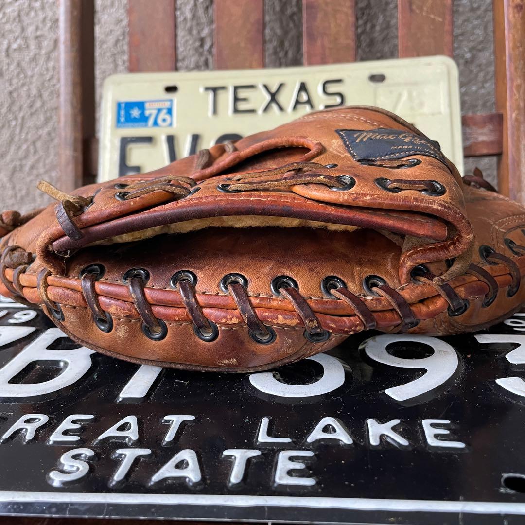 40s〜50s OLDアメリカアンティーク野球グローブ本革USAヴィンテージ雑貨