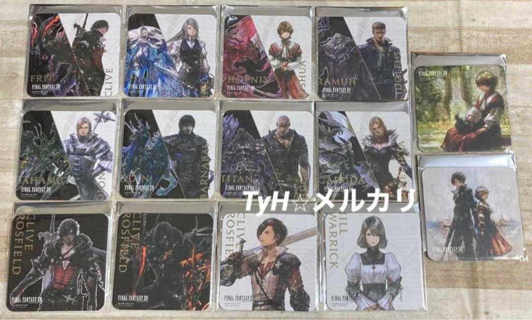 スクエニカフェ FF16 コラボ コースター 追加第2弾 新規絵柄 14種