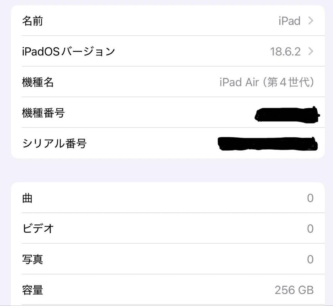 【美品】電池容量100%‼️iPad Air 第4世代 256GB Y
