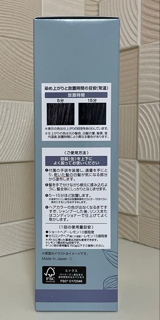ヘアボーテ エクラ ボタニカル エアカラーフォームup ナチュラルブラック4本