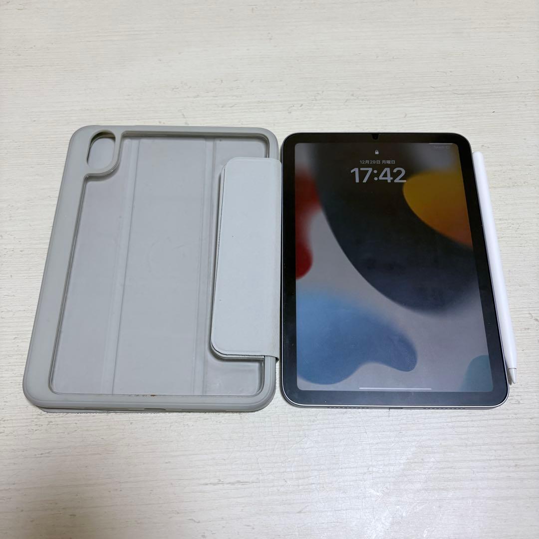 iPad mini(第6世代)パープル64GB+ApplePencil+ケース