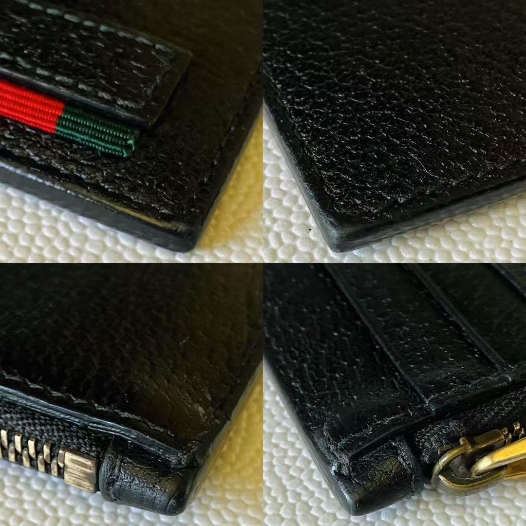 GUCCI ブラック シェリーライン &カードケース フラグメントケース❣️