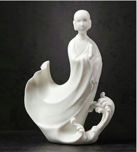 禅の意  加護を平安を保つ    陶磁器  仏手蓮の花香炉