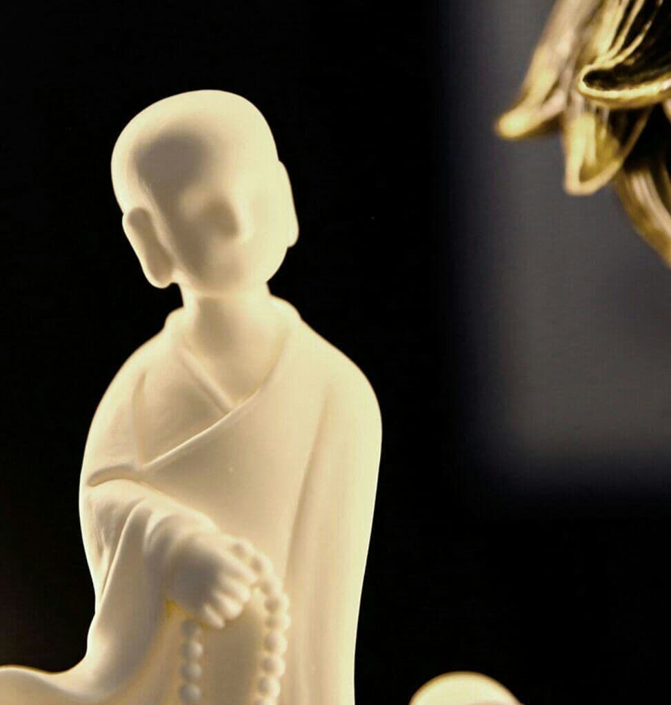 禅の意  加護を平安を保つ    陶磁器  仏手蓮の花香炉