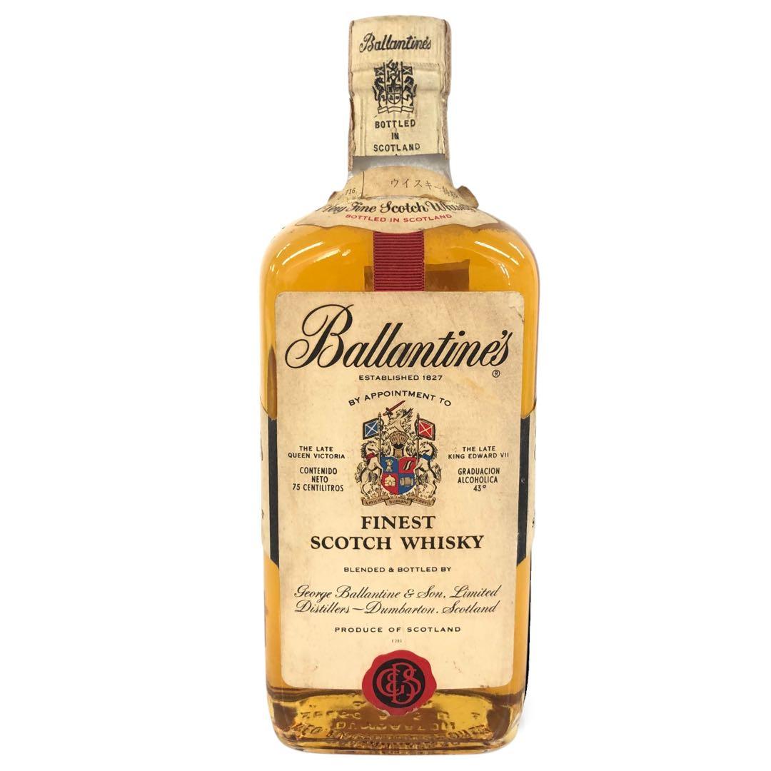 古酒 未開栓 バランタイン ファイネスト 赤青旗 760ml 43度 ウイスキー