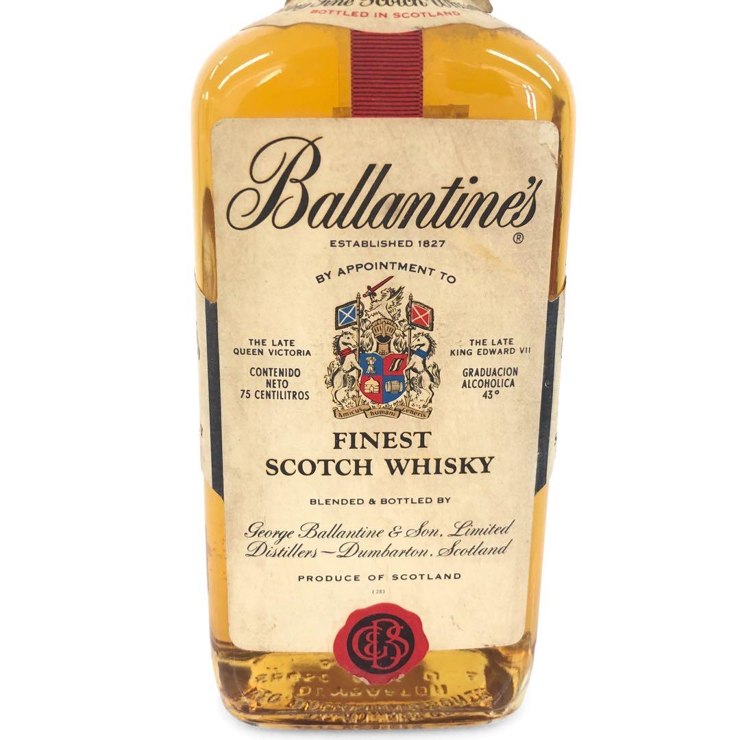 古酒 未開栓 バランタイン ファイネスト 赤青旗 760ml 43度 ウイスキー