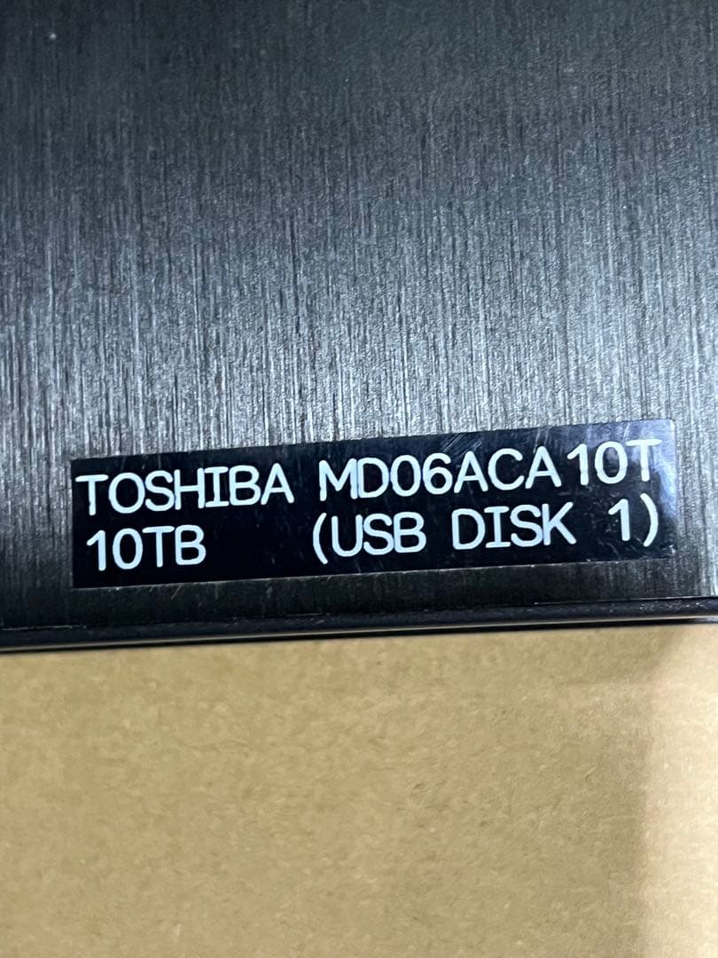Toshiba MD06ACA10T 10TB 外付けハードディスク