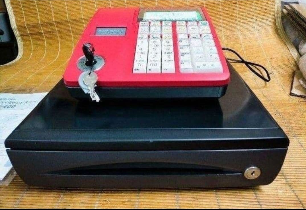 カシオレジスター　TE-400　フル設定無料　美品PC連携売上管理　400504