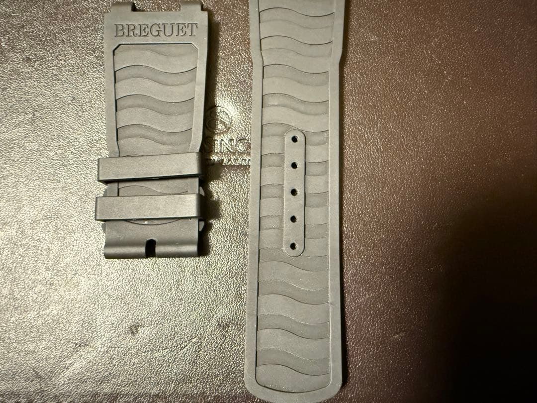 Breguet ブレゲ 5527 ブラック　ショートサイズ　ラバーベルト　バンド