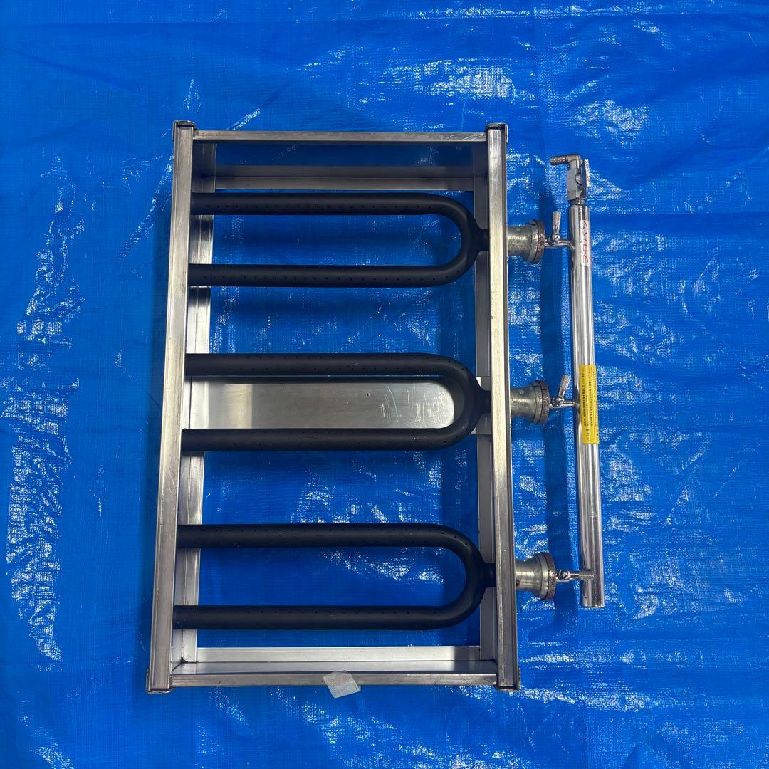 プロ用ガス式たこ焼き器 銅板3プレート 54穴　最終値引　超メルカリ市