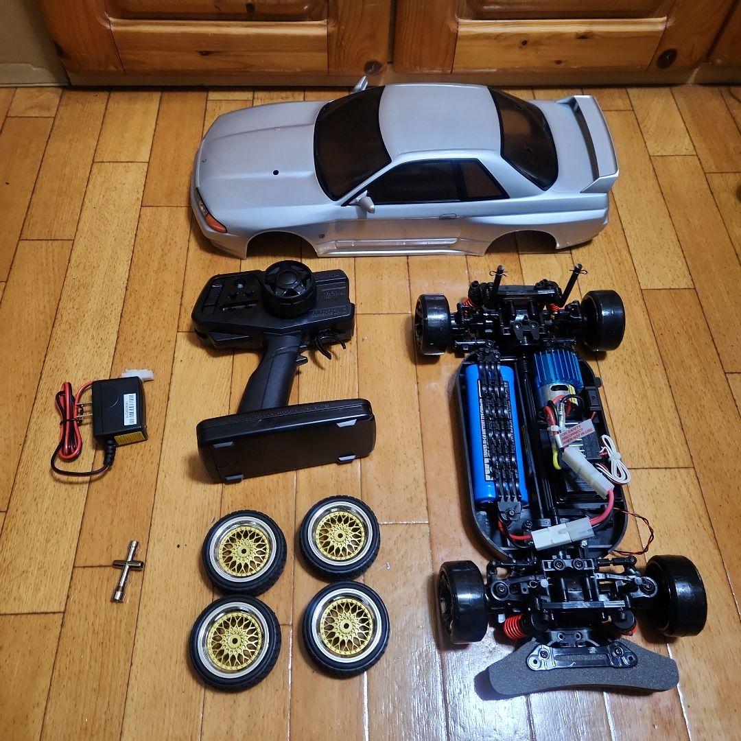 ■専用■　タミヤ ドリフト ラジコン フルセット　TT01　　スカイラインボディ