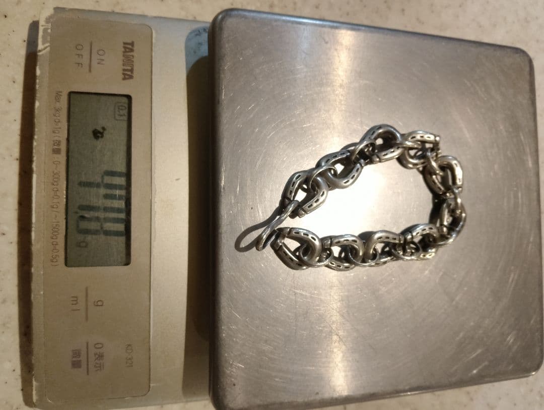 す*し様 総重量　47.8g　DRY BONES オールシルバーオールドホースシ