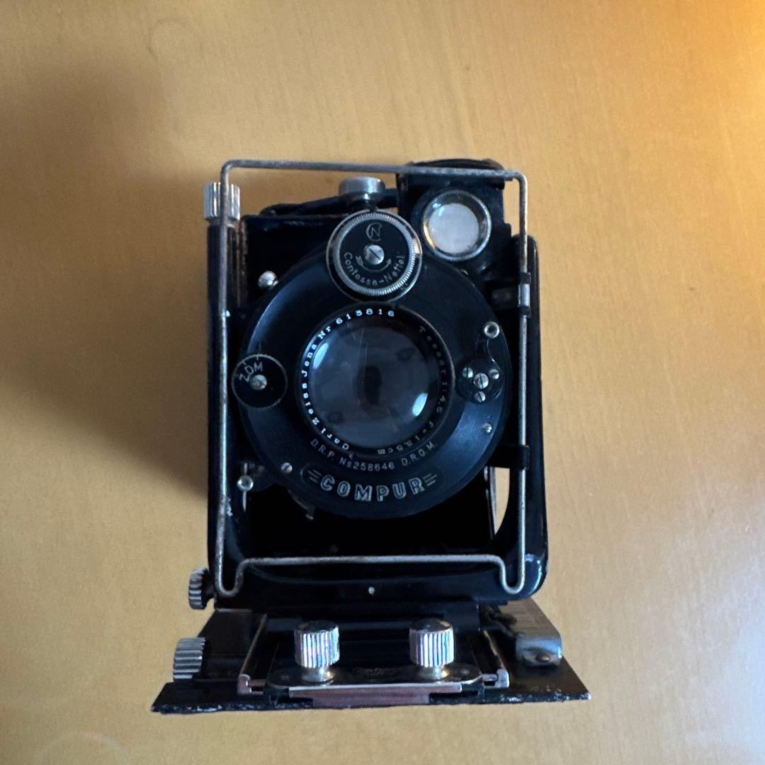 【貴重な完動品】蛇腹カメラ COMPUR tessar 13.5cm F4.5
