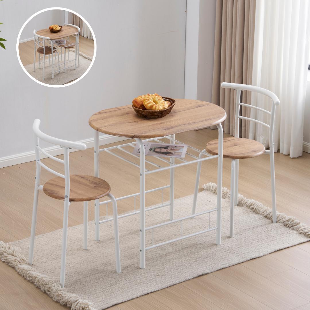 楕円形 ダイニング 3点セット ダイニングテーブル Light Brown