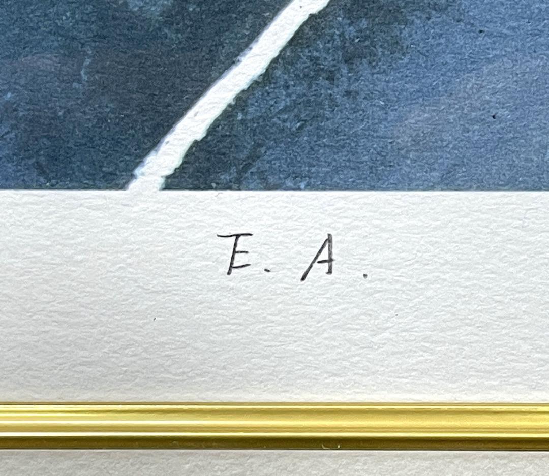 真作保証 小田切 訓『ドナウの橋』大判 リトグラフ 直筆サイン入り E.A.