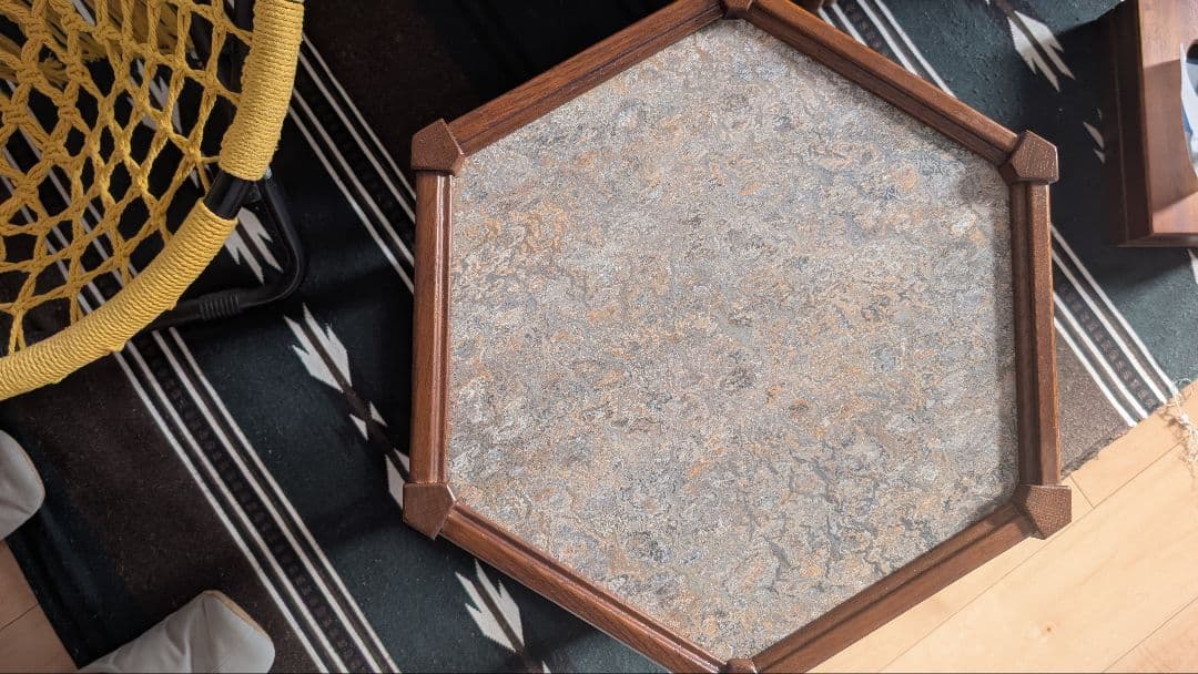 アクメファニチャー ブルックス ヘキサゴン テーブル グレー