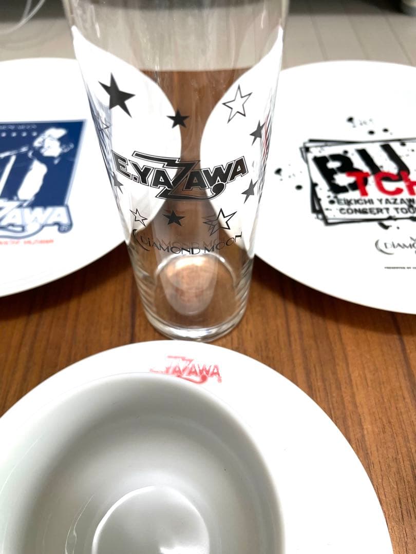 矢沢永吉　グラス　ロックグラス　コーヒーカップ　皿