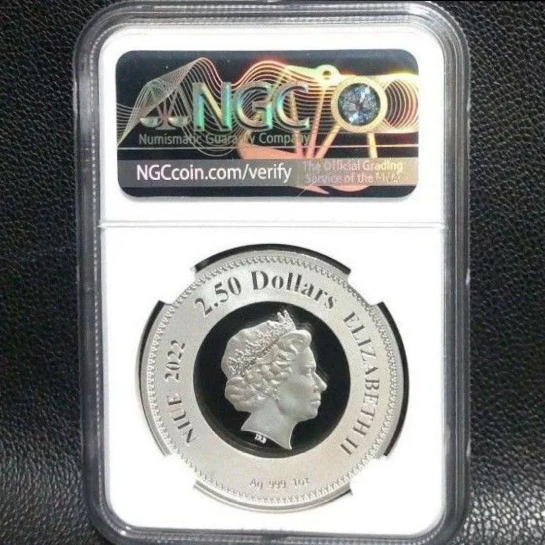 【最高鑑定】 エリザベス2世 追悼記念 NGC PF70 1オンス銀貨 純銀