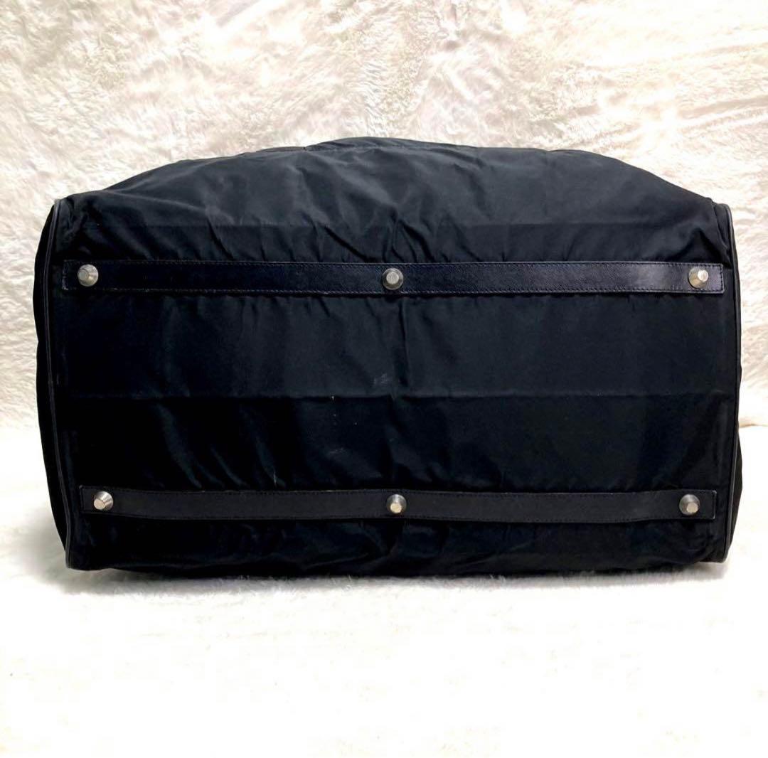 プラダ ボストンバッグ 2WAY ショルダー 南京錠 ネームプレート ブラック