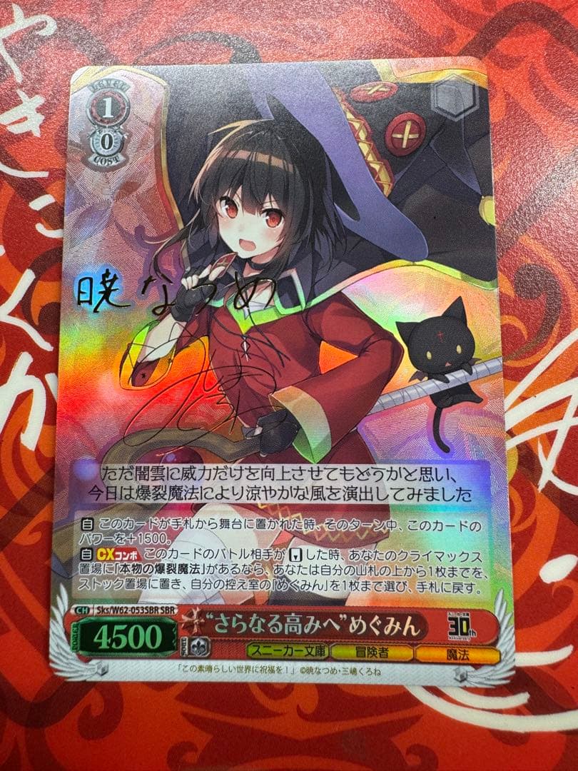 WS ヴァイス このすば 角川 SBR さらなる高みへ めぐみん サイン SP