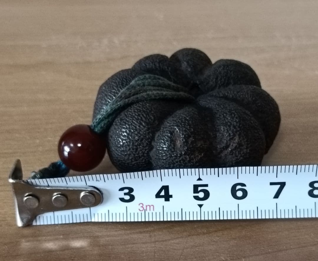 南瓜実根付　提物　根付　縁起物　瓜根付　古根付