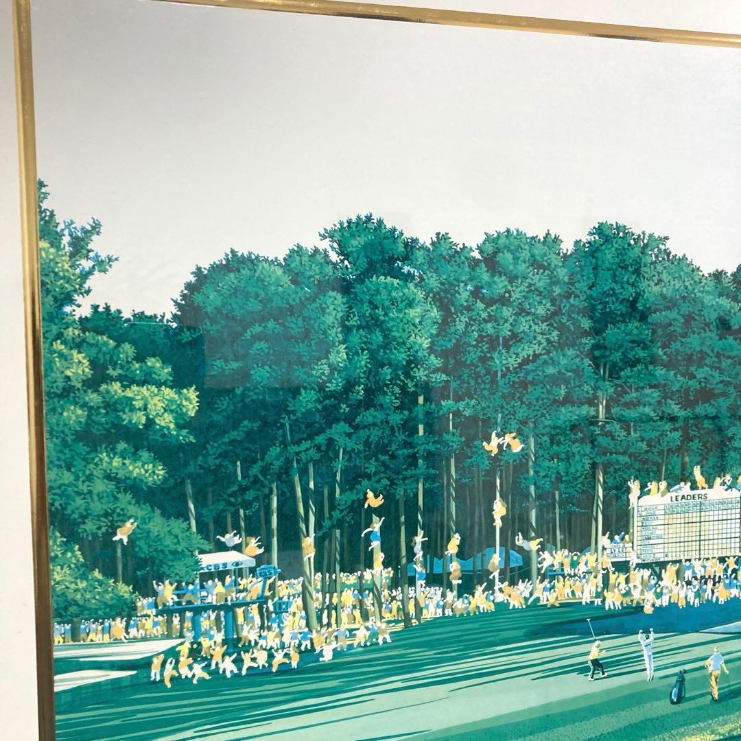 ヒロ・ヤマガタ　ジャックニクラウス　1986マスターズトーナメントアートポスター