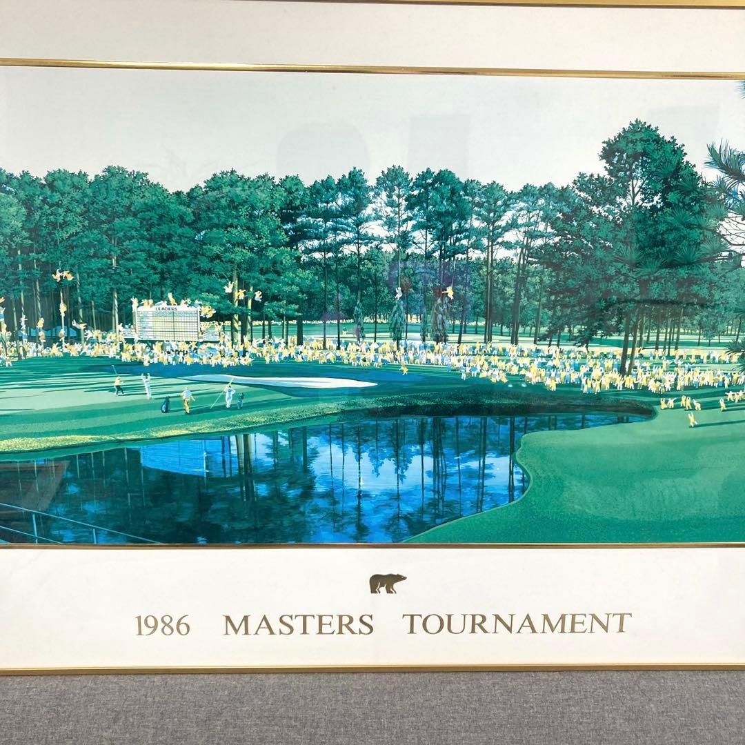 ヒロ・ヤマガタ　ジャックニクラウス　1986マスターズトーナメントアートポスター