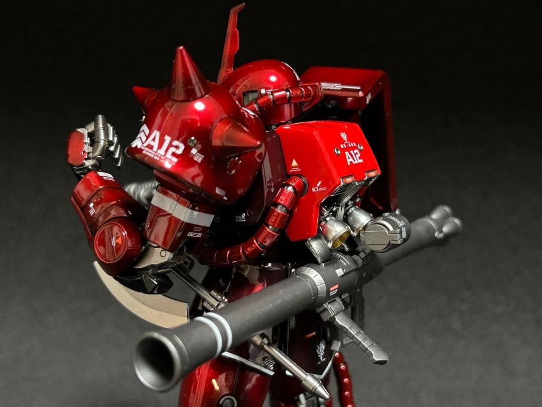 MGシャア専用ザク　キャンディーグラデーション全塗装済み完成品