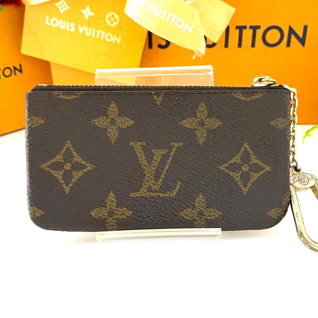 ルイ ヴィトン◎ポシェット クレ モノグラム ケース キーホルダー 小銭入