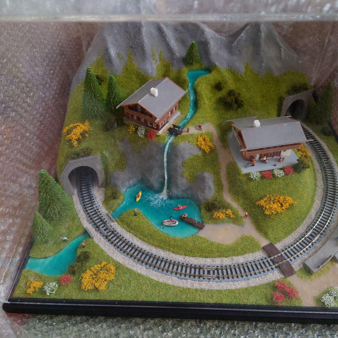 2個口発送　その1 特製ミニジオラマ　夏のアルプス仕様　氷河特急