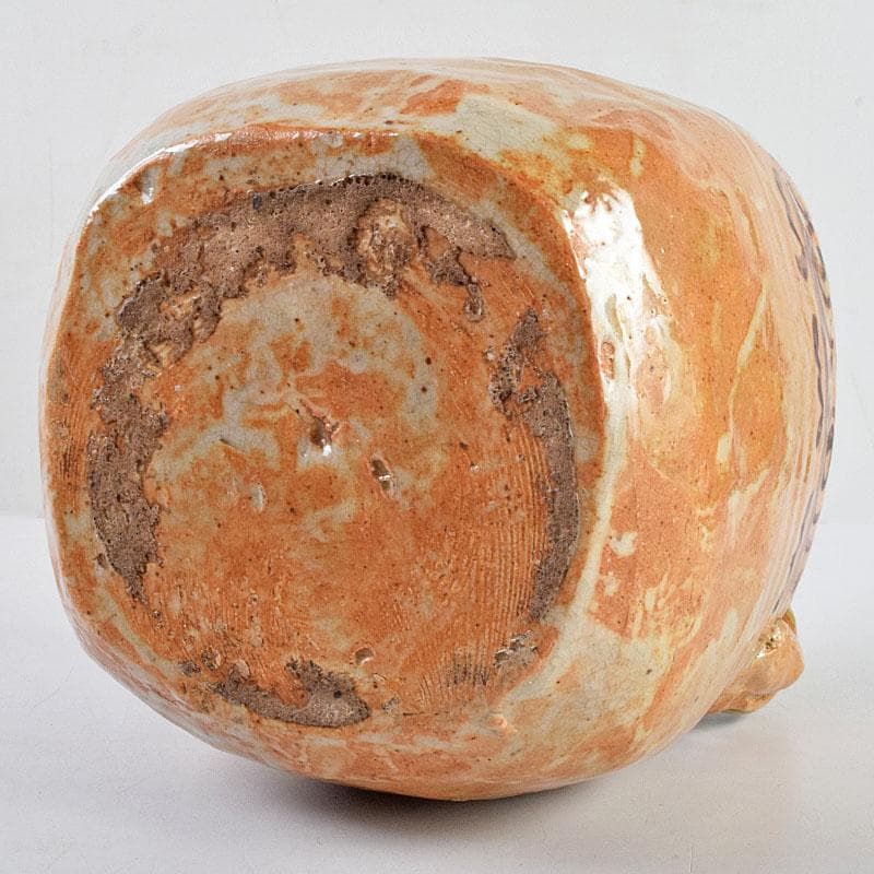 茶道具　御深井焼　手付水指　銘「柳水」　藪内流透月斎極め箱　M　R9276B