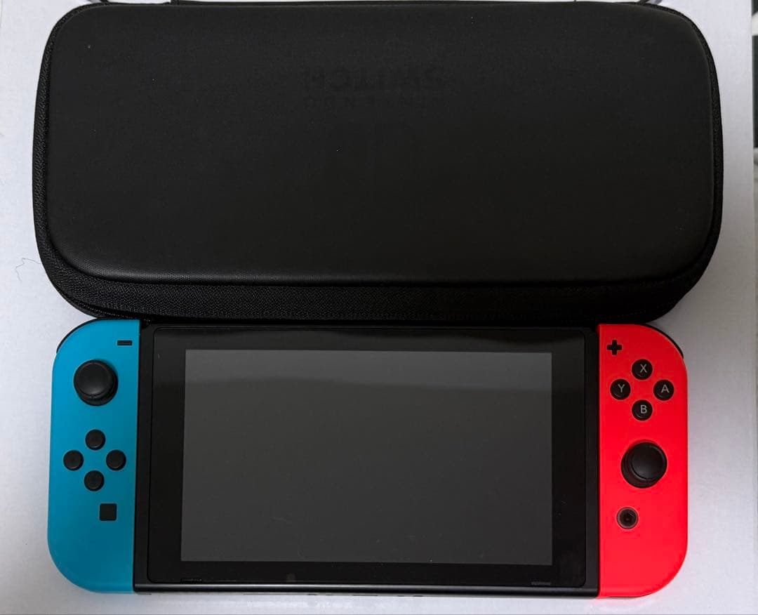 Nintendo Switch レッド/ブルー 本体 (持ち運びケース付)