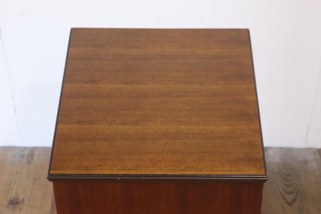 ヴィンテージ レコードラック キャビネット ケース 収納 木製 メラミン化粧板