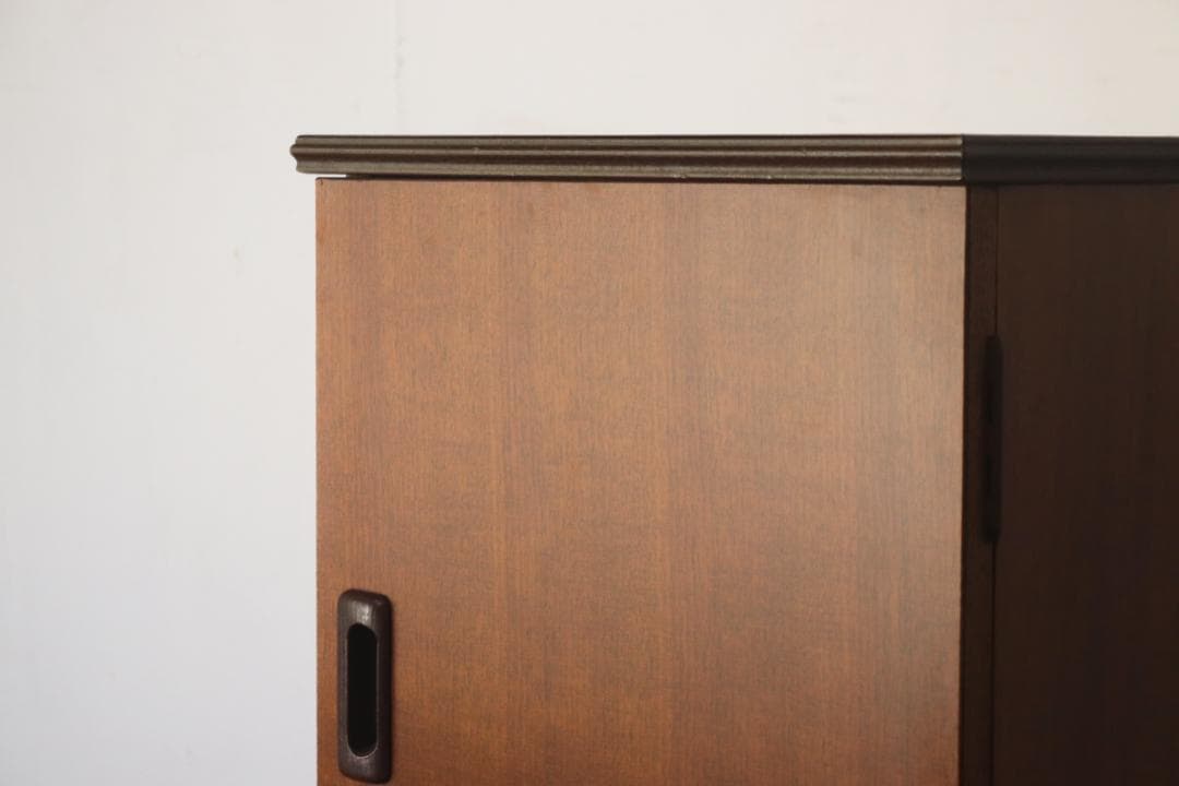 ヴィンテージ レコードラック キャビネット ケース 収納 木製 メラミン化粧板