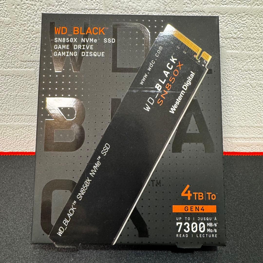 週末値下げ 新品未開封 WD BLACK SN850X 4TB✖︎2枚