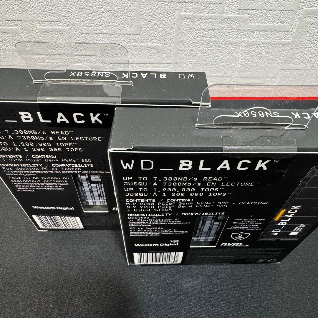 週末値下げ 新品未開封 WD BLACK SN850X 4TB✖︎2枚
