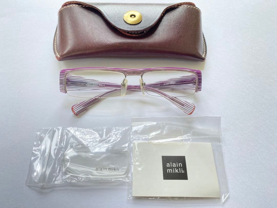 【入手困難】アランミクリ　alain mikli  パープルブラインドフレーム