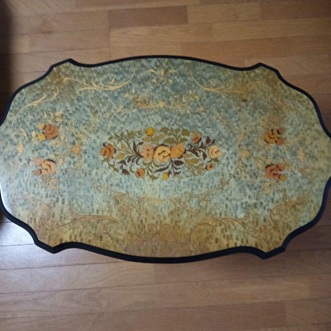 Demainドマン　象嵌　テーブル