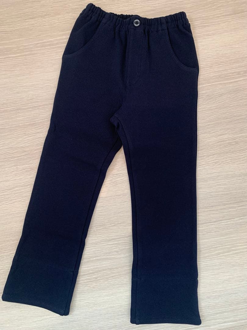 familiar ファミリア ネイビー チェック 長ズボン 120 新品未使用