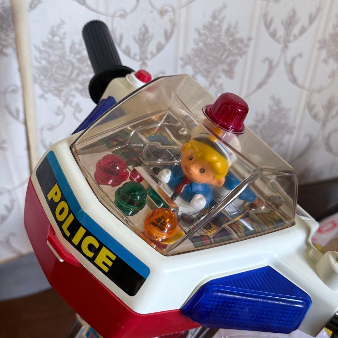 新品未使用 トッピーパトロール 三輪車 白バイ 警察 昭和 当時物 乗り物