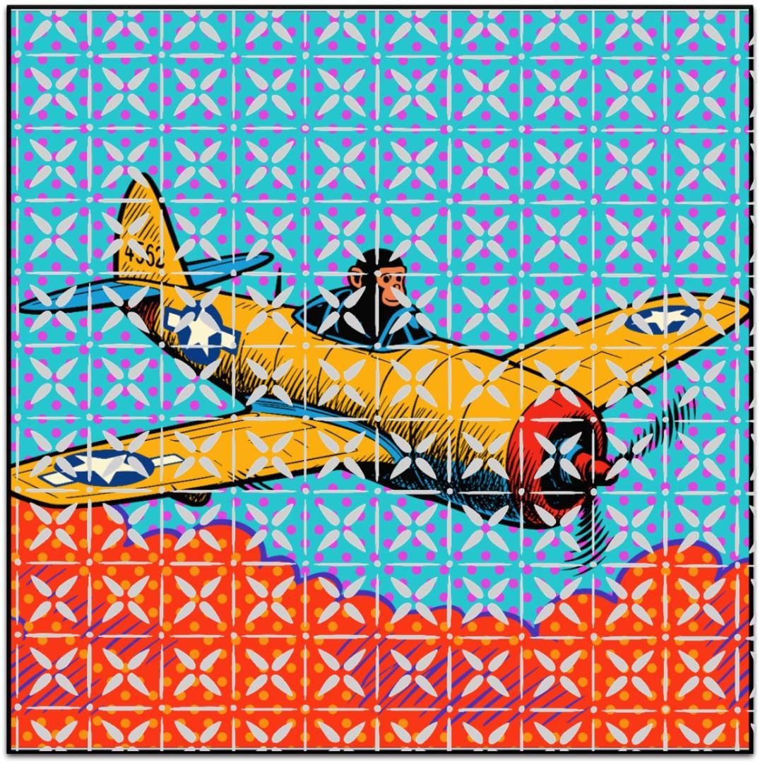 モンキー・パイロットの大冒険 グラフィックアート A1サイズ